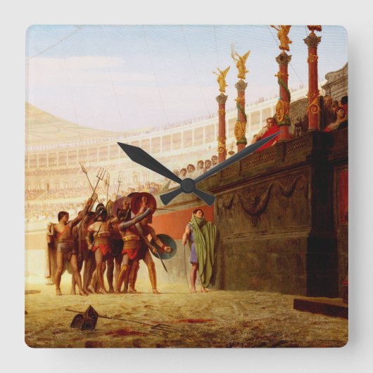 Horloge Carrée Ave Caesar par Jean-Léon Gérôme (Recto)