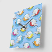 Horloge Carrée Avions Jouets (Angle)