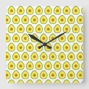 Horloge Carrée Avocado