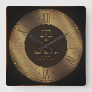 Horloge Carrée AVOCAT   élégant