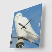 Horloge Carrée B50 Snowy (Angle)