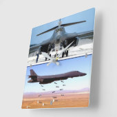 HORLOGE CARRÉE B-1B LANCER (Angle)