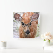 Horloge Carrée Baby Deer Wall (Maison)