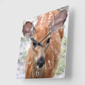 Horloge Carrée Baby Deer Wall (Angle)
