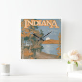 Horloge Carrée Back Home (Maison)