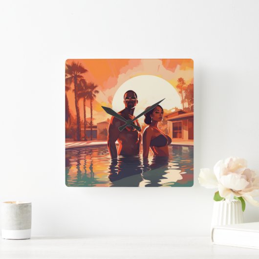 HORLOGE CARRÉE BAE-CASE #2 (Maison)