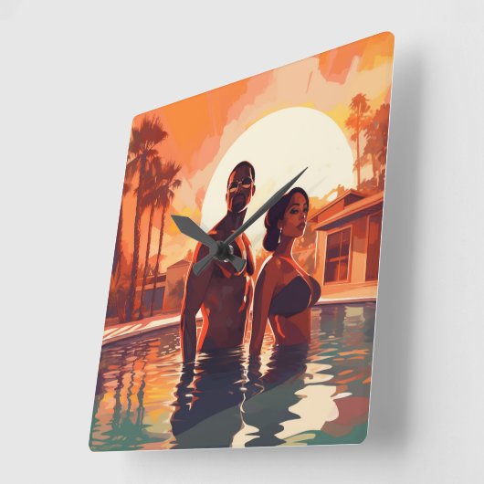 HORLOGE CARRÉE BAE-CASE #2 (Angle)