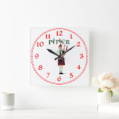 Horloge Carrée Bagpiper (Maison)