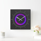 HORLOGE CARRÉE BAGUE DE PURPLE GLOW — (Maison)