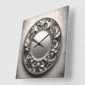 Horloge Carrée bague ornementale (Angle)