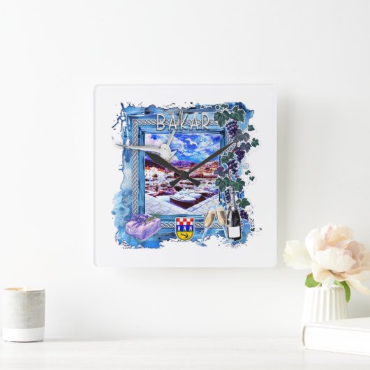 Horloge Carrée Bakar (Maison)