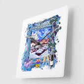 Horloge Carrée Bakar (Angle)