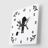 Horloge Carrée Baker Juggles His Utensils (Angle)