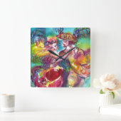 Horloge Carrée BAL DANSANT DE CARNIVAL Bal de masques vénitien (Maison)