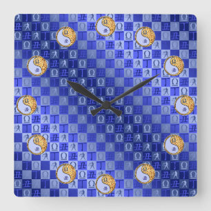 Horloge Carrée Balance & Boeuf de Feu