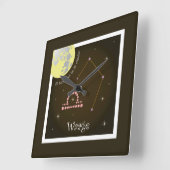 Horloge Carrée Balance du 24 septembre au 23 octobre (Angle)