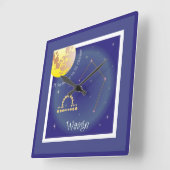 Horloge Carrée Balance du 24 septembre au 23 octobre (Angle)