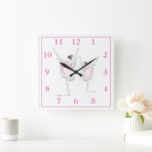 Horloge Carrée Ballerinas (Maison)