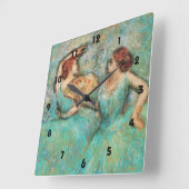 Horloge Carrée Ballerine par Degas (Angle)