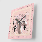 Horloge Carrée Ballet (Angle)