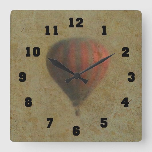 Horloge Carrée Balloon Clock (Recto)