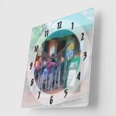 Horloge Carrée Baltimore - Bonne heure à Fells Point (Angle)