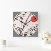 Horloge Carrée Bamboo Morning (Maison)