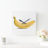 Horloge Carrée Banane (Maison)