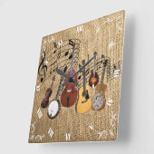 HORLOGE CARRÉE BANDE DE 6 PIÈCES (Angle)