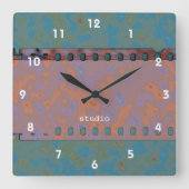 Horloge Carrée Bande de film 35 mm (Recto)