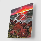 Horloge Carrée Banderas Rocky Sunset 914 (Angle)