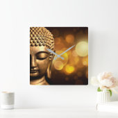 Horloge Carrée Bangkok, Thaïlande| Bouddha d'or (Maison)