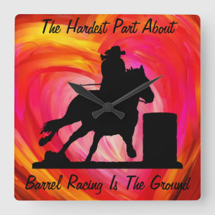 Horloge Carrée Baril emballant l'horloge murale