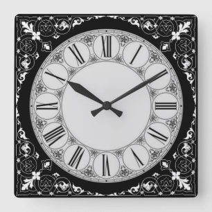 Horloge Carrée Baroque