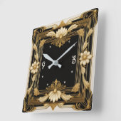 Horloge Carrée baroque (Angle)