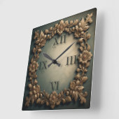 Horloge Carrée baroque (Angle)