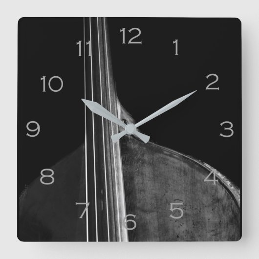 Horloge Carrée Basse 5 chiffres gris WC (Recto)