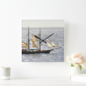 Horloge Carrée Bateau pirate (Maison)