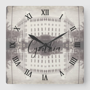 Horloge Carrée Bâtiment de la poste d'Alger Algérie vintage