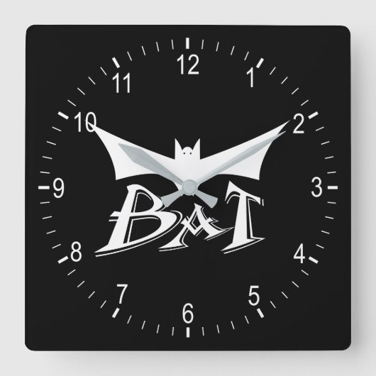 Horloge Carrée Batte volante (Recto)