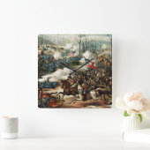 Horloge Carrée Battle de Pea Ridge (Maison)