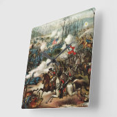 Horloge Carrée Battle de Pea Ridge (Angle)