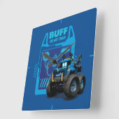 Horloge Carrée Batwheel™ Buff - Le Camion Bat (Angle)