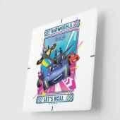 Horloge Carrée Batwheel™ - Roulons (Angle)