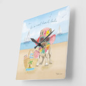 Horloge Carrée Beach Babe (Angle)