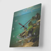 Horloge Carrée Beach Dream 0026 (Angle)