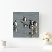 Horloge Carrée Beach Kitchen Wall Clocks (Maison)