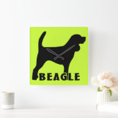 Horloge Carrée Beagle (Maison)