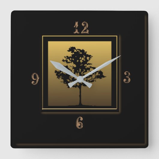 Horloge Carrée Beau art déco (Recto)