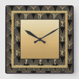 Horloge Carrée Beau style Art déco